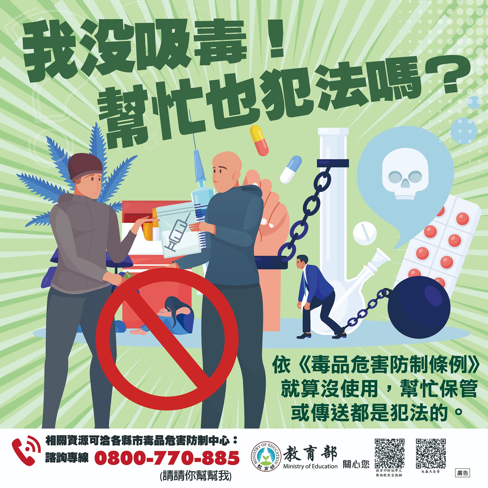 我沒吸毒 幫忙也犯法嗎